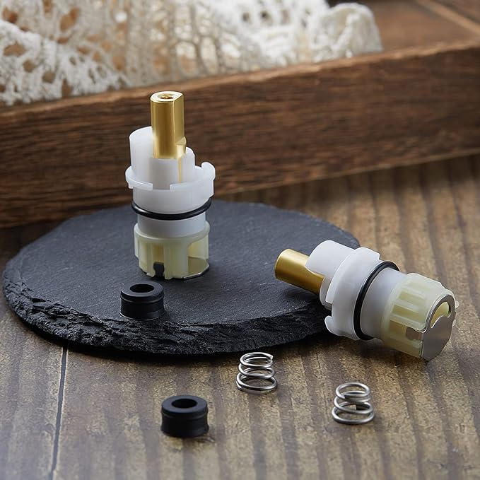 Honoson 16 Pieces Rp25513 Faucet Stem Replacement Faucet Repair Kit with Rp4993 Seat and Spring, 8 Cartridge for Bathroom Lavatory