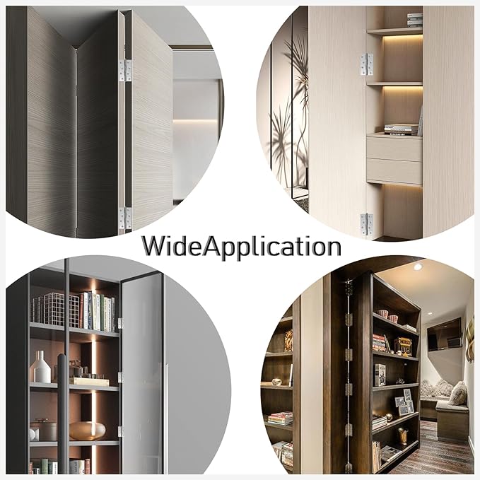 8Pcs 3.5 inch Stainless Steel Folding Butt Hinges Home Furniture Hardware Door Cupboard Cabinet Hinges