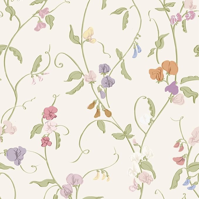 Vintage Wallpaper Peel and Stick Beige Floral Wallpaper Leaf Contact Paper Vinyl Waterproof Self Adhesive Boho Botanical Wall Paper for Bedroom Shlef Cabinet Decor 17.3" x 78.7"