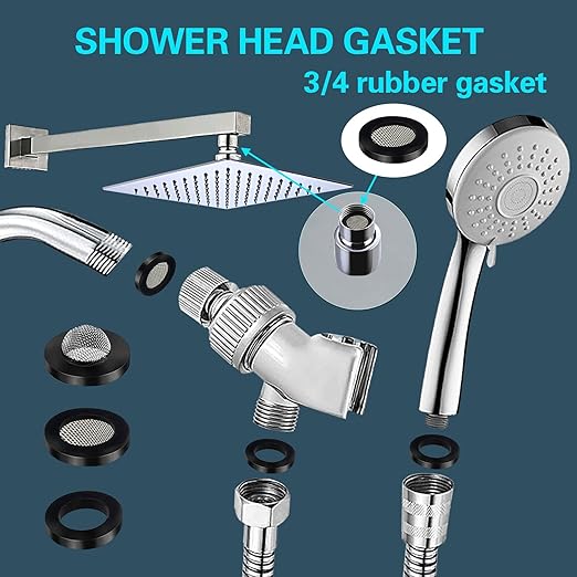 KEZE 780 PCS Rubber Washer Assortment Kit 14 Size Water Hose Washers and 18 Size Nitrile O Ring Washers Set for Outside Faucet Spigot Garden Hose Pressure Washer Plumbing Repair OD 5-33MM