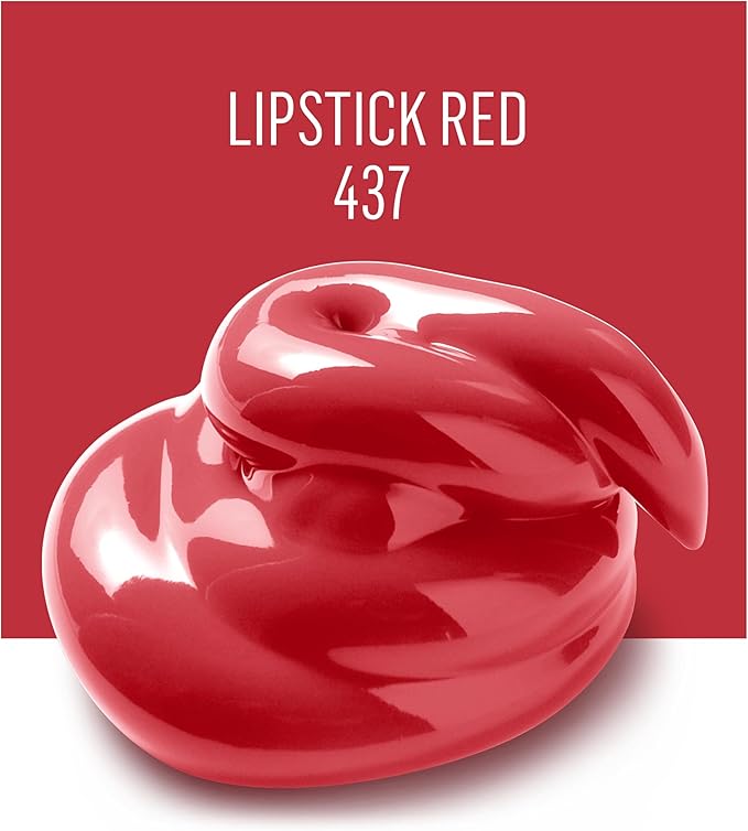 FolkArt Acrylic Paint in Assorted Colors (2 oz), 437, Lipstick Red