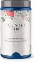 Country Chic All-in-One Chalk Paint for Furniture, Cabinets, Home Decor, Eco-Friendly, Matte Finish, Built-In Primer & Top Coat for Wood, Metal - Bling Bling (Royal Blue) - Quart 32 oz (950 ml)