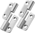 Bonsicoky 2 Pcs Stainless Steel Left Lift-Off Hinges, 1.5 Inch Detachable Slip Joint Small Flag Hinges with Screws