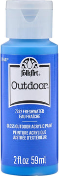FolkArt Outdoor Acrylic Craft Paint, Gloss Finish, Freshwater, 2 fl oz