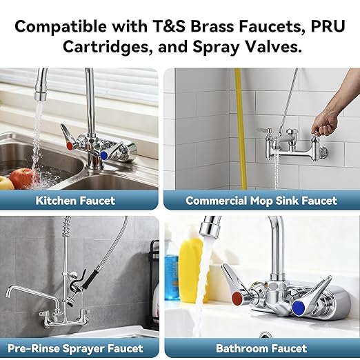 B-6RK Repair Kit for T&S Brass Faucet Cartridges & Spray Valves