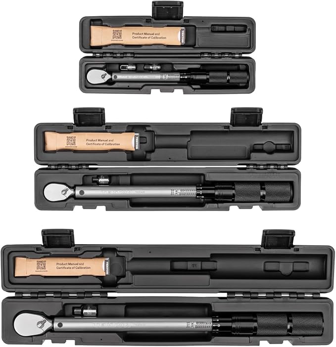 TEKTON 1/4, 3/8, 1/2 Inch Drive Micrometer Torque Wrench Set | TRQ95901