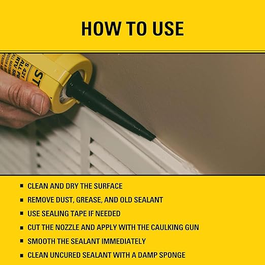 Stanley S421 All-Purpose RTV Silicone Sealant (48 x 10.1 fl.oz.) – 100% Waterproof Brown Caulk | Industrial-Grade Silicone for Kitchen, Bathroom, Shower, Window, Door, Indoor & Outdoor Use | 48 Pack