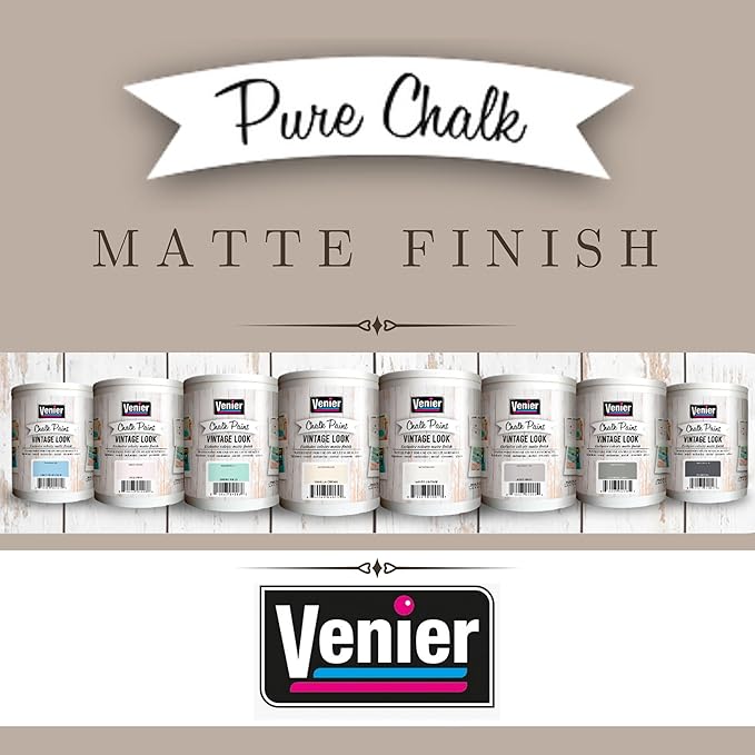 Chalk Pure Paint - for Furniture, Crafts, Home Decor - All-in-One – DIY – Eco-Friendly (Vintage [Pink]), (33.81 oz)