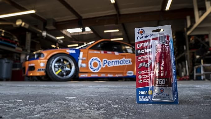 Permatex 27038 Optimum Red High Temperature Gasket Maker, 3 oz (Pack of 2)