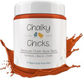 Chalky Chicks 16 Fl Oz Matte Pumpkin Pie (Orange) Chalk Paint for Furniture Without Sanding, No Prep Furniture Paint No Sanding All in One for Crafts, Wood, Walls, Cabinet, Metal, Dresser, Farmhouse