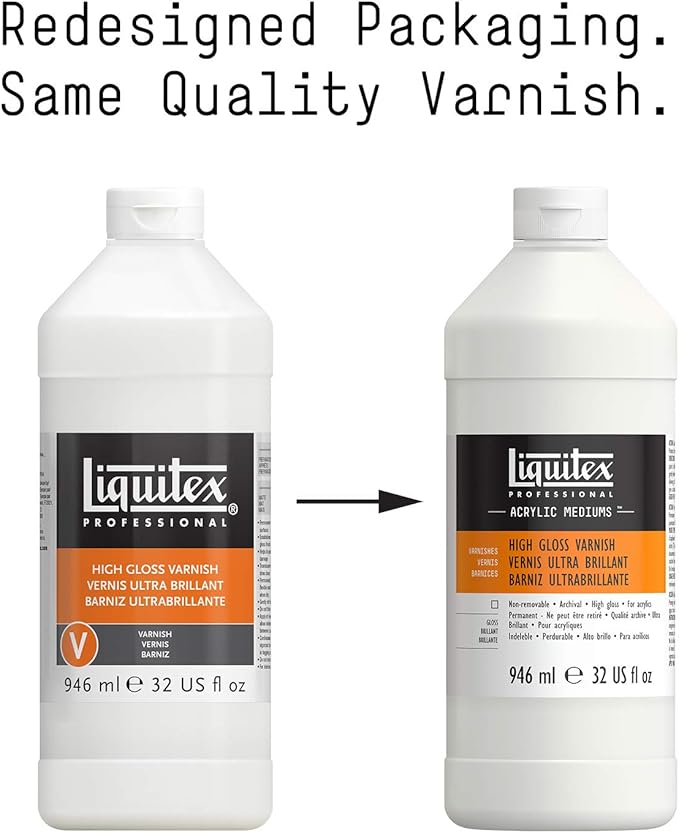 Liquitex Professional High Gloss Varnish, 946ml (32-oz)