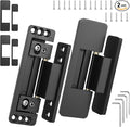 Hidden Door Hinges, 2Pack Adjustable Heavy Duty Concealed Hinges 110Lbs Load-Bearing Invisible Hinge Hidden Hinges for Secret Doors, Bookcase, Shelf & Murphy Door Hinge Kit