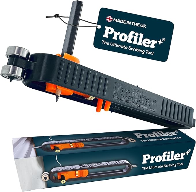 Profiler+ Multifunction Scribing Tool – Adaptable to Any Marker, Ultimate Precision Contour Scribe Tool for Accurate Woodworking, Cabinets, Flooring, and Carpentry