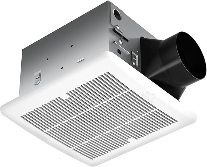 Tech Drive Super Quiet 110 CFM, 1.5 Sone Bathroom Ventilation and Exhaust Fan with Humidity Sensor, No Attic access Needed Installation, Ceiling Mounted Fan,White