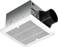 Tech Drive Super Quiet 110 CFM, 1.5 Sone Bathroom Ventilation and Exhaust Fan with Humidity Sensor, No Attic access Needed Installation, Ceiling Mounted Fan,White