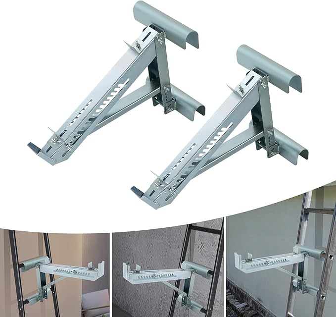Ladder Jacks Bracket Extension, 2Pcs High Strength Ladder Jack, 661.39 Lbs Capacity Load Bearing Brackets for Scaffolding Extensions, Ladders, and Work Platforms