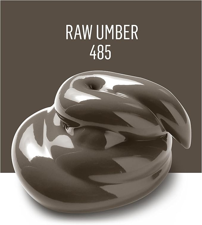 FolkArt Acrylic Paint in Assorted Colors (2 oz), 485, Raw Umber