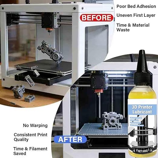 3D Printer Lubricant - 100g Dust Resistant, 1 High Viscosity Grease for Threaded Rods, Synthetic Friction Reducer with Wide Temp Range, Repair Supply, Smooth Motion Paste for Rails and Gears