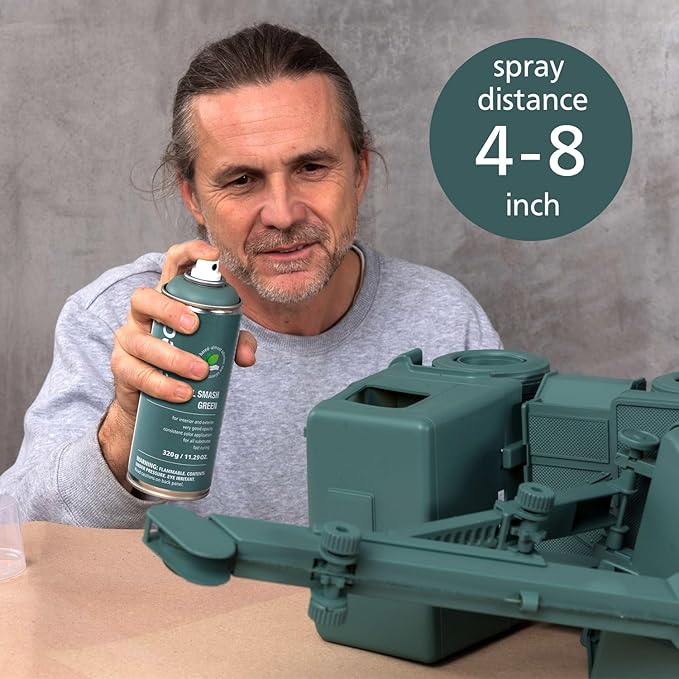 Basil Smash Green Spray Paint | Water based & Odorless | Eco-Friendly & Vegan | Weather & UV-Resistant | For all Substrates | Fast Drying with High Coverage | For Indoor/Outdoor Use