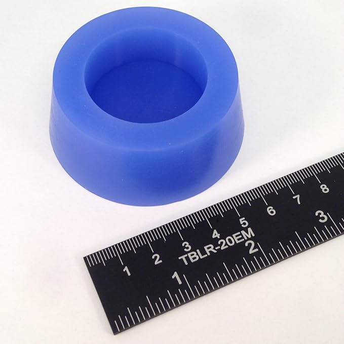 High Temp Masking Supply 2.28" x 2.68" Silicone Rubber Plug - Hollow Tapered Stopper for Powder Coating, Painting, Automotive, Weld Back Purge - Non-Toxic, Flexible, Reusable HTP13 (1 Pack)