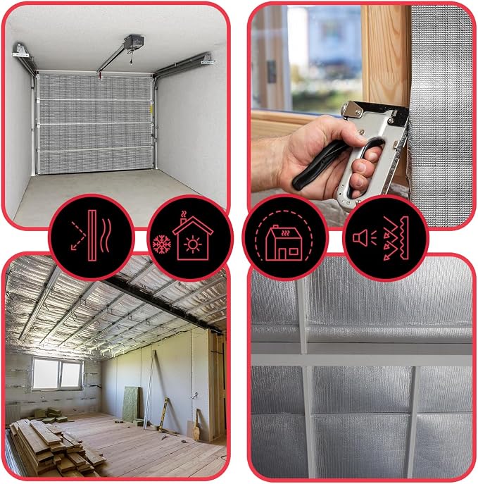 Ultra Heavy Duty 10mm Reflective Insulation Roll - Premium Foam Core Radiant Barrier for Energy Conservation -Commercial Grade Soundproofing Thermal Shield for Indoor and Outdoor (48" X 40')