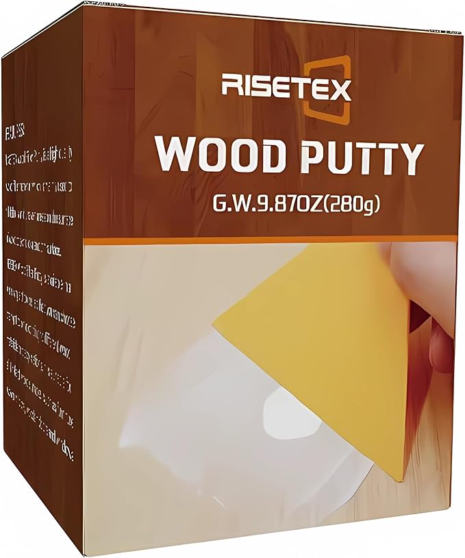 Fix Cracks & Chips Instantly - Wood Filler Putty for Indoor/Outdoor Use | 9.87 oz, Water Resistant, Stainable & Paintable, Natural, Easy to Sand