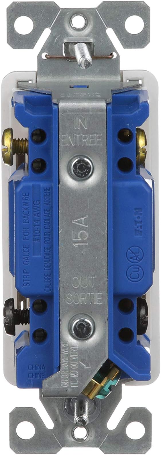 Eaton 7504W-SP-L 15-Amp, 120-Volt Standard Grade 4-Way Decorator Switch, White