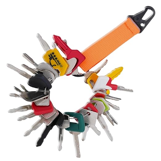 No-Duplicate Heavy Equipment Keys Master Set, Construction Ignition Key Set Fit Yanmar, Kubota, Case, JCB, JD, CAT, Hyster for Operators & Construction Workers