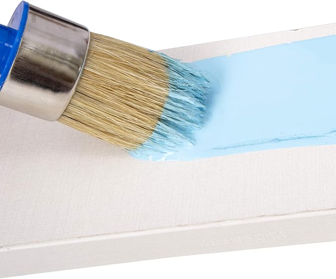 Chalk Paint Brush Set – 3 Pcs Chalk Paint for Furniture Natural Bristle Painting & Waxing Brushes, Painting Stencil, DIY Furniture, Home Decor, Card Making, DIY Art Crafts