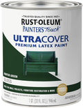 Rust-Oleum 1938502 Painter's Touch Ultra Cover Premium Latex Brush On Paint, Quart, Gloss Hunter Green