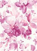 NextWall Watercolor Flower Peel and Stick Wallpaper (Pink)