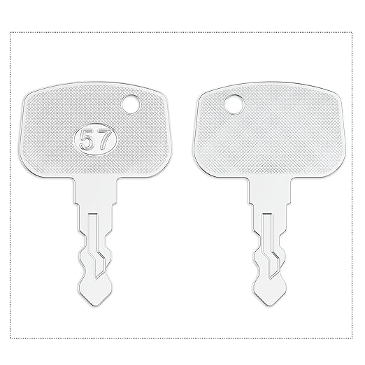 68920 Ignition Keys, 10 Pack PL501-68920 Kubota Keys fits Cart Truck Kubota Tractor Loader RTV900 RTV500 BX1850, SVL90 SVL75