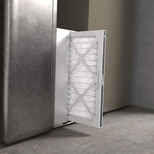 Amazon Basics 14x25x1 Air Filter, MERV 11 AC Furnace Filters, Allergy Control, Removes Dust and Lint, Electrostatic, 6-Pack (Actual Size: 13.75" x 24.75" x 0.75")