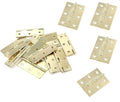 XMHF 2 Inch Butt Hinges for Cupboard Cabinet Home Furniture Hardware Door Folding Butt Hinge Golden Tone 12PCS