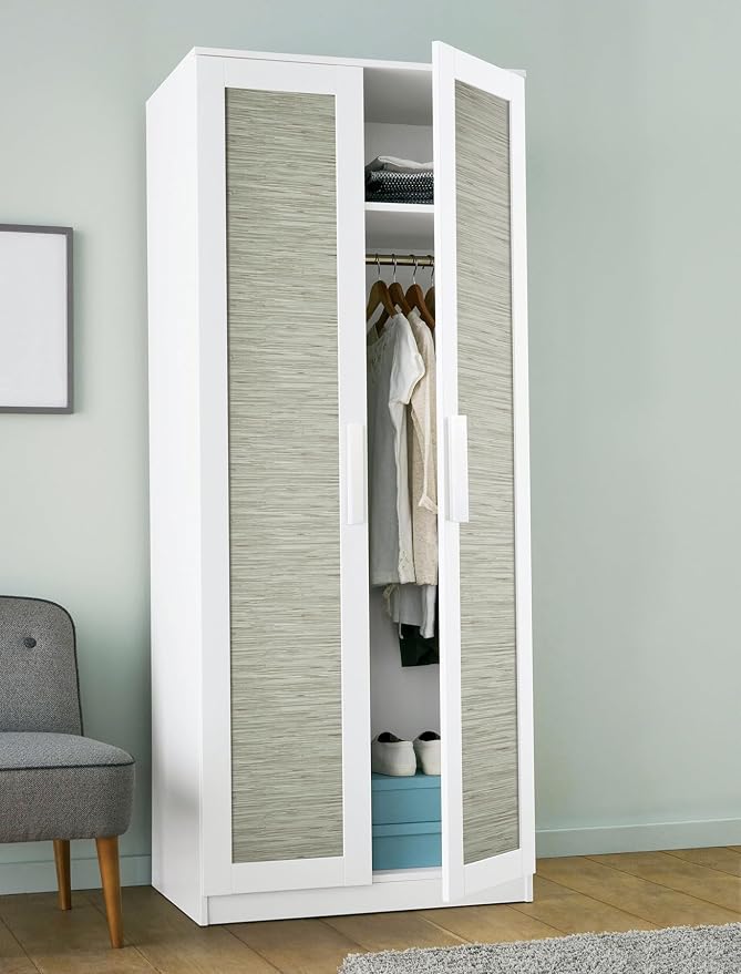 NuWallpaper Green Grassweave Peel and Stick Wallpaper, Textured Removable Wallpaper, 20.5 in x 18 ft