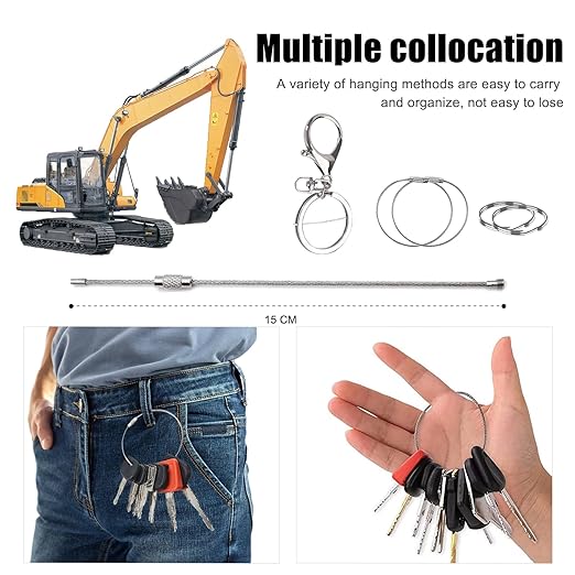 Equipment Keys Set – 24PCS Heavy-Duty Universal Replacement Keys for Industrial & Commercial Machines, Durable Steel, Easy Identification