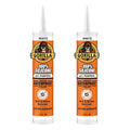 Gorilla 100% Silicone Sealant All Purpose, 10 Ounce Cartridge, White (Pack of 2)