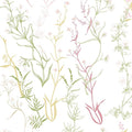 Timeet Floral Wallpaper Peel and Stick Botanical Wildflower Self Adhesive Wall Paper Removable Plant Vine Contact Paper for Living Room Bedroom Accent Decor 17.3" x 120"