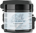 Dixie Belle Silk All-in-One Mineral Paint - Black Sands (16oz) - Gray Black Water Based Built-In Primer + Topcoat for Wood + Metal - Durable Furniture Paint - Low Reflective Finish