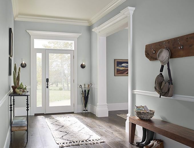 KILZ TRIBUTE Paint & Primer, Interior, Eggshell, Patio Gray, 1 Gallon