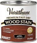 Varathane Premium Fast Dry Wood Stain | 1 Hour Dry Time | 1 Coat Color | Interior Wood Stain | Furniture, Cabinets, Doors, Trim | Half Pint | Light Walnut