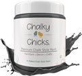 Chalky Chicks 16 Fl Oz Matte Gun Metal Gray (Dark Gray) Chalk Paint for Furniture Without Sanding - No Prep Furniture Paint No Sanding All in One for Crafts, Walls, Cabinet, Metal, Dresser, Farmhouse