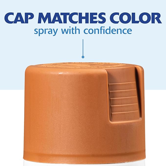Rust-Oleum 267118 Painter's Touch 2X Ultra Cover Spray Paint, 12 oz, Satin Warm Caramel