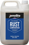 JENOLITE Rust Converter for Metal 5 L (1.32 Gallons). All In One Fast‑Acting Water‑Based Rust Reformer, Inhibitor & Primer. Converts Rust to a Paint Ready Surface. Made in Britain.