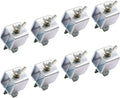 KASCLINO Butt Welding Clamps, 8pcs Multifunctional Small Butter-Fly Shaped Auto Body Panel Clamps for Edge to Edge Welding Magnetic Ground Clamp Welding Door Alignment Tool(Silver)