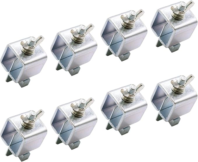 KASCLINO Butt Welding Clamps, 8pcs Multifunctional Small Butter-Fly Shaped Auto Body Panel Clamps for Edge to Edge Welding Magnetic Ground Clamp Welding Door Alignment Tool(Silver)