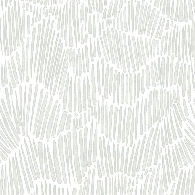 Theper Green Wallpaper 17.3"×590" Modern Striped Wallpaper Peel and Stick Boho Self Adhesive Removable Wall Paper for Bedroom Waterproof Vinyl White and Green Contact Paper