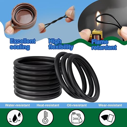 37 Sizes 1075Pcs 3-in-1 Home Universal Rubber Washers Assortment Kit Faucet washers & O-Rings & Plumbing gaskets for Faucets, Hoses, Spigots and Other Plumbing Seal Repair with Pick Hook