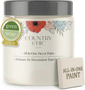 Country Chic All-in-One Chalk Paint for Furniture, Cabinets, Home Decor, Eco-Friendly, Matte Finish, Built-In Primer & Top Coat for Wood, Metal - Crinoline (Off White) - Pint 16 oz (475 ml)
