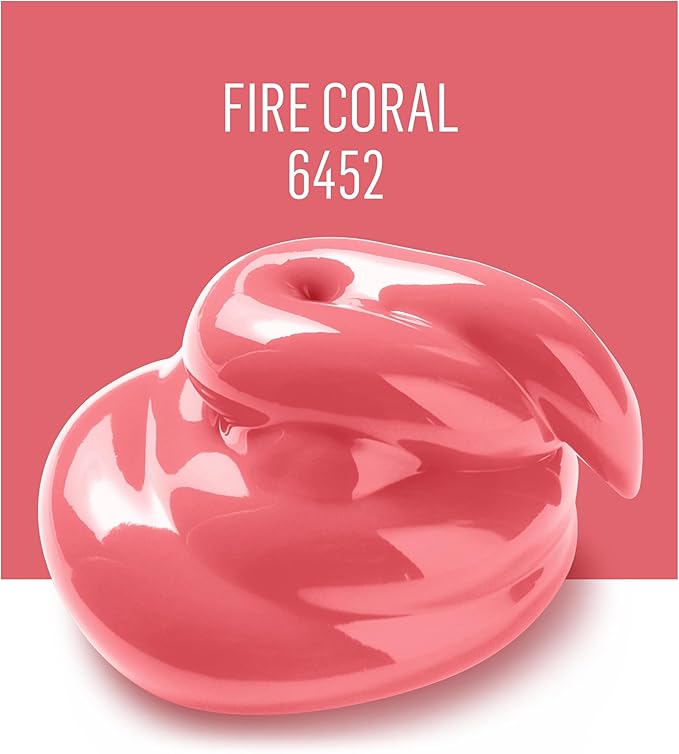 FolkArt Acrylic Paint in Assorted Colors (2 oz), , Fire Coral